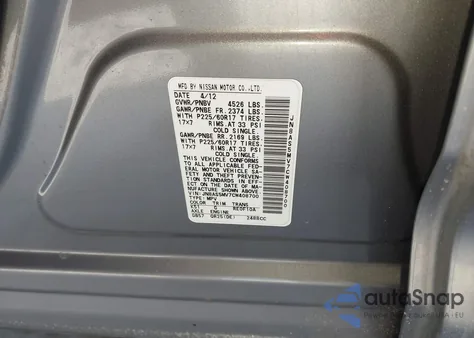 2012 Nissan Rogue Sv из США, поврежденный, VIN JN8AS5MV7CW408700